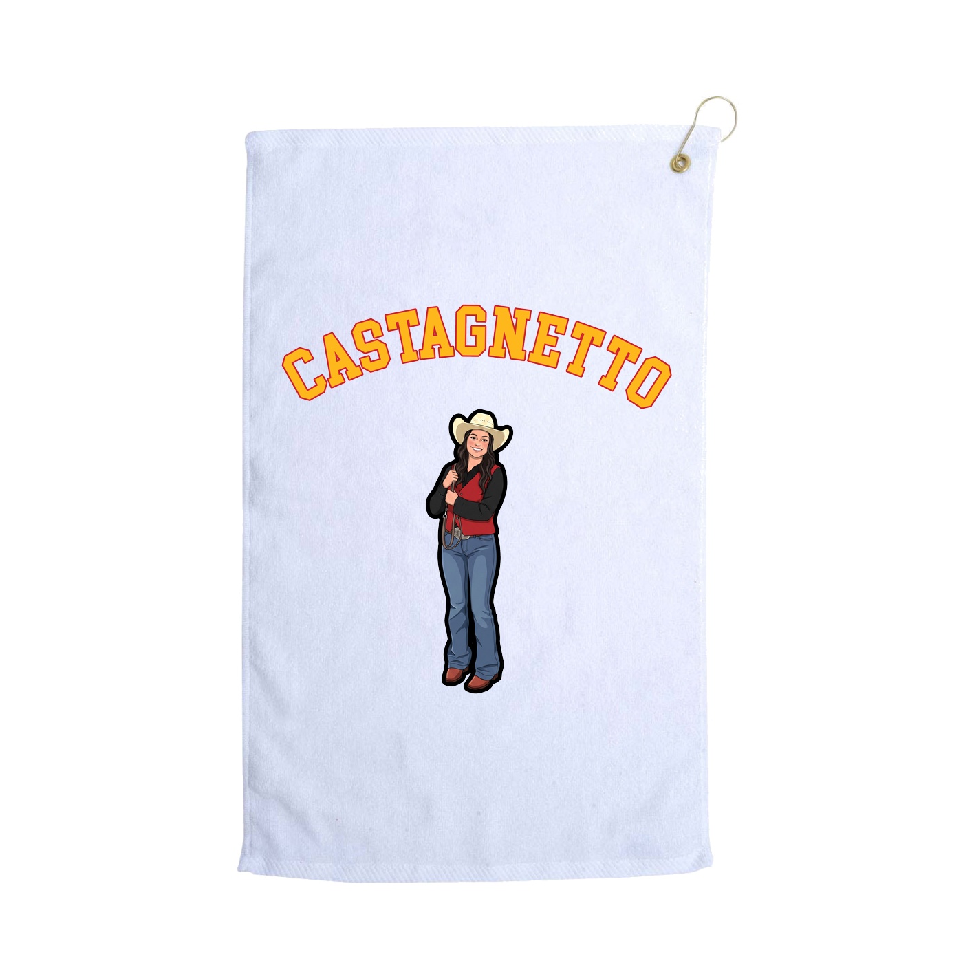 Golf Towel — Shirsey Arch in White