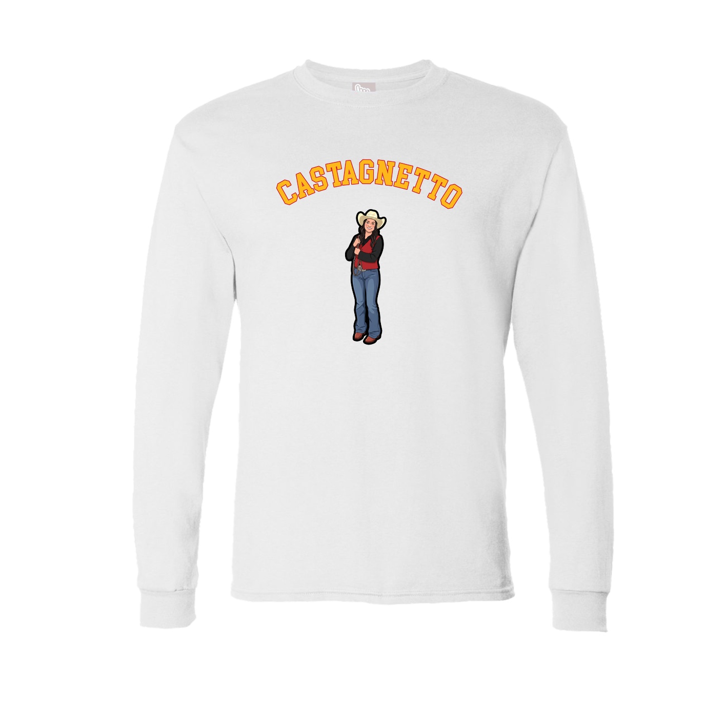 Long Sleeve Tee — Shirsey Arch in White