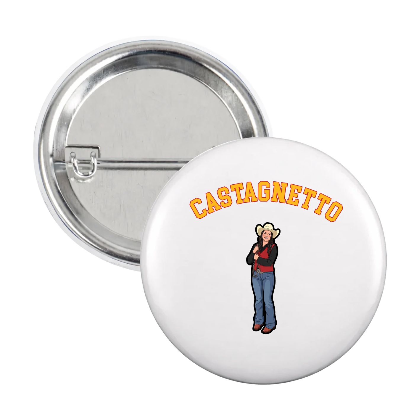 Game Day Button — Shirsey Arch in White