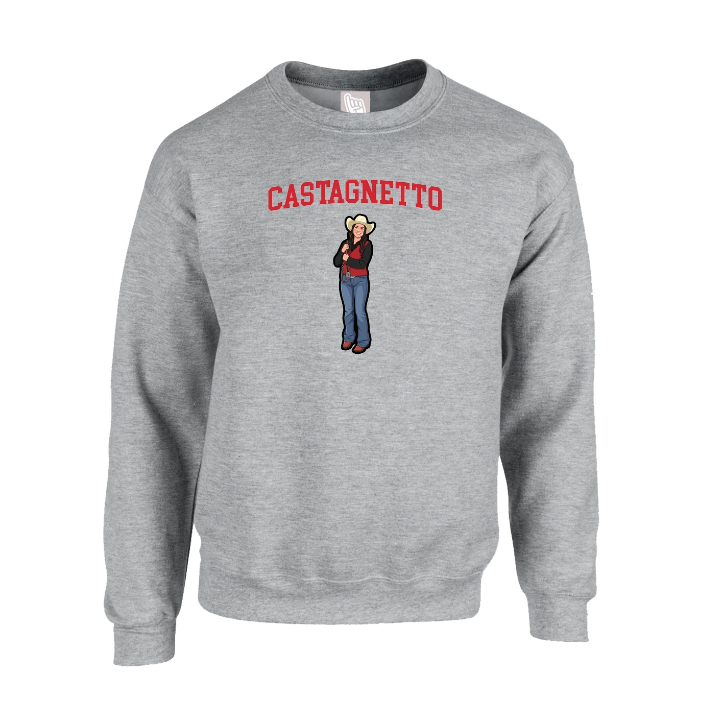 Fleece Crew — Shirsey in Grey