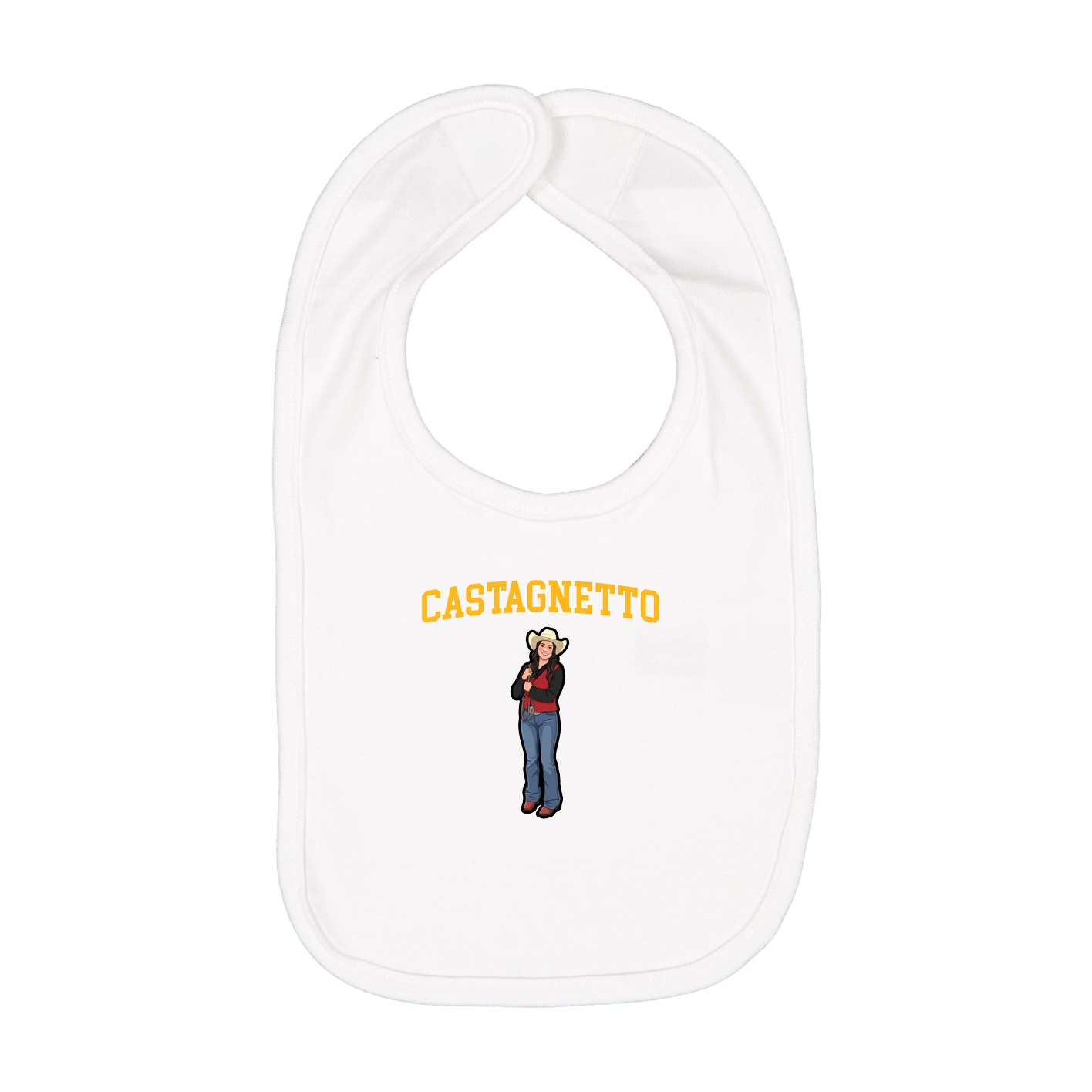 Infant Bib — Shirsey in White
