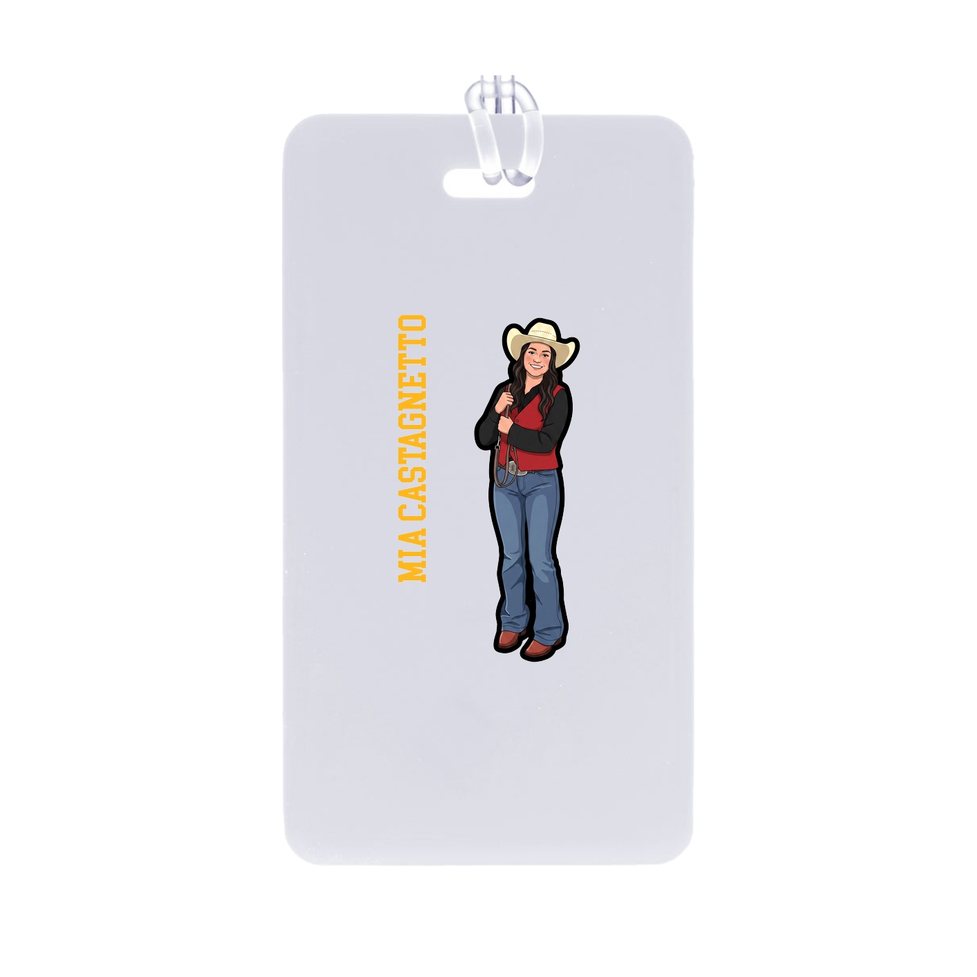 Bag Tag — Name Vertical in Classic