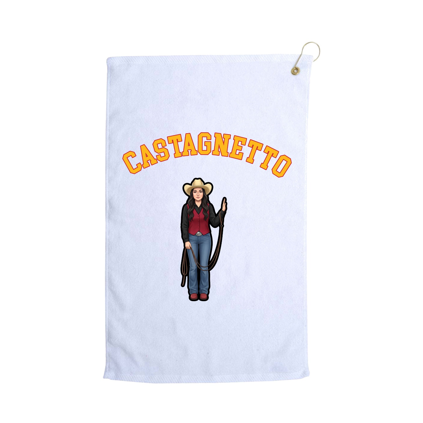 Golf Towel — Shirsey Arch in White