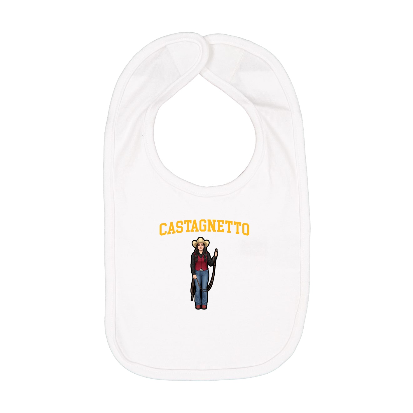 Infant Bib — Shirsey in White