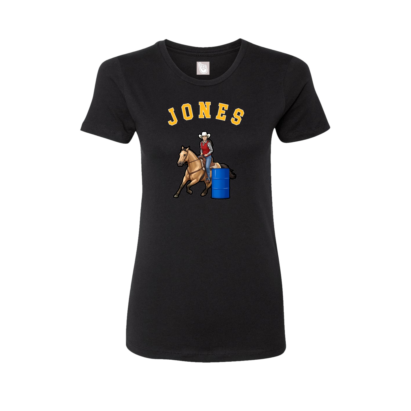 Fitted Women's Tee — Shirsey Arch in Black
