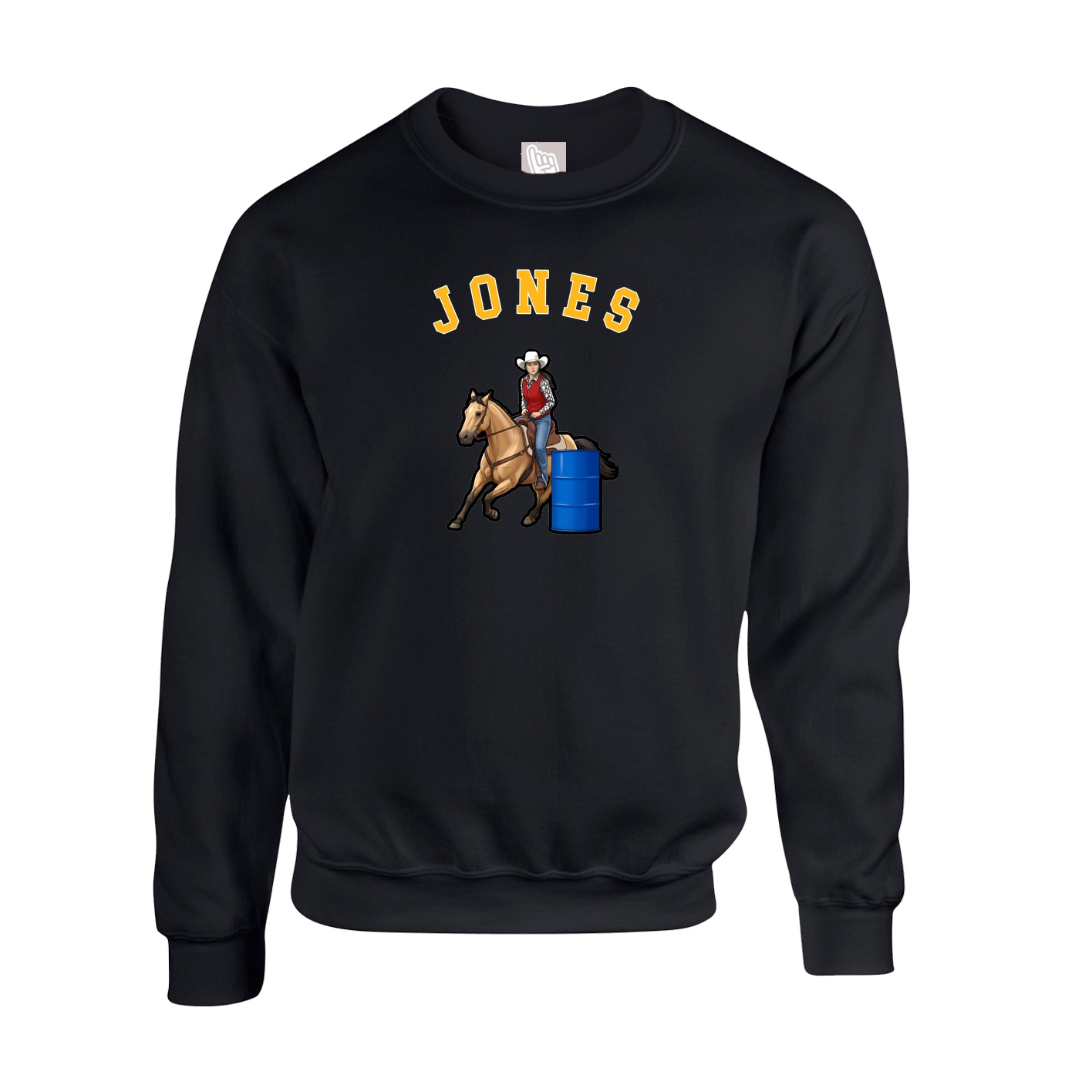 Fleece Crew — Shirsey Arch in Black