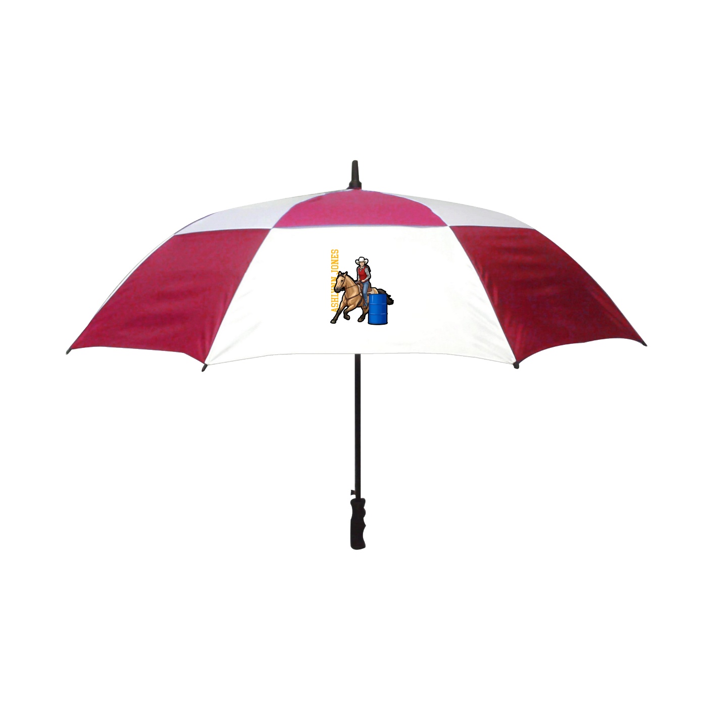 Golf Umbrella — Name Vertical in Red