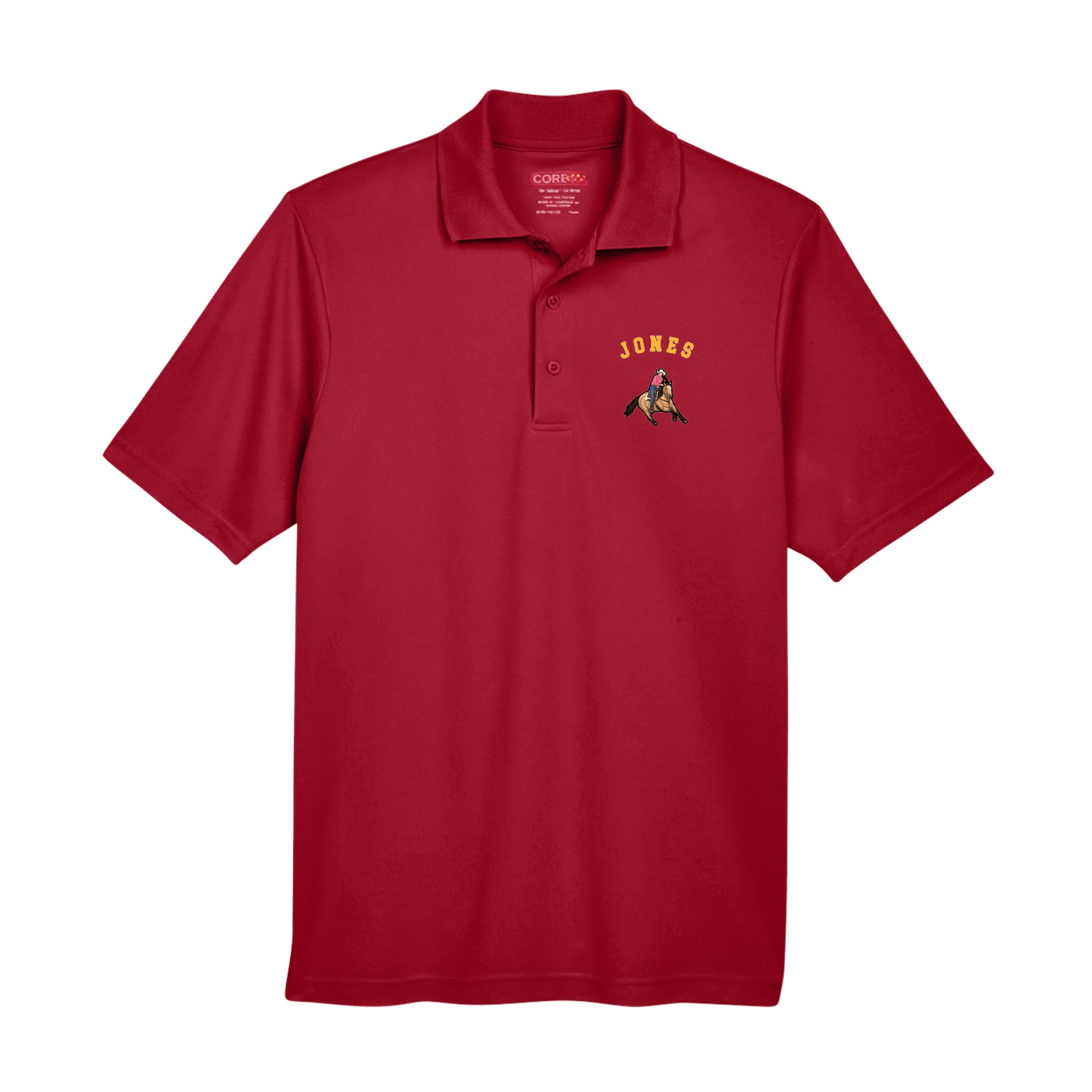 Performance Polo — Shirsey Arch in Red