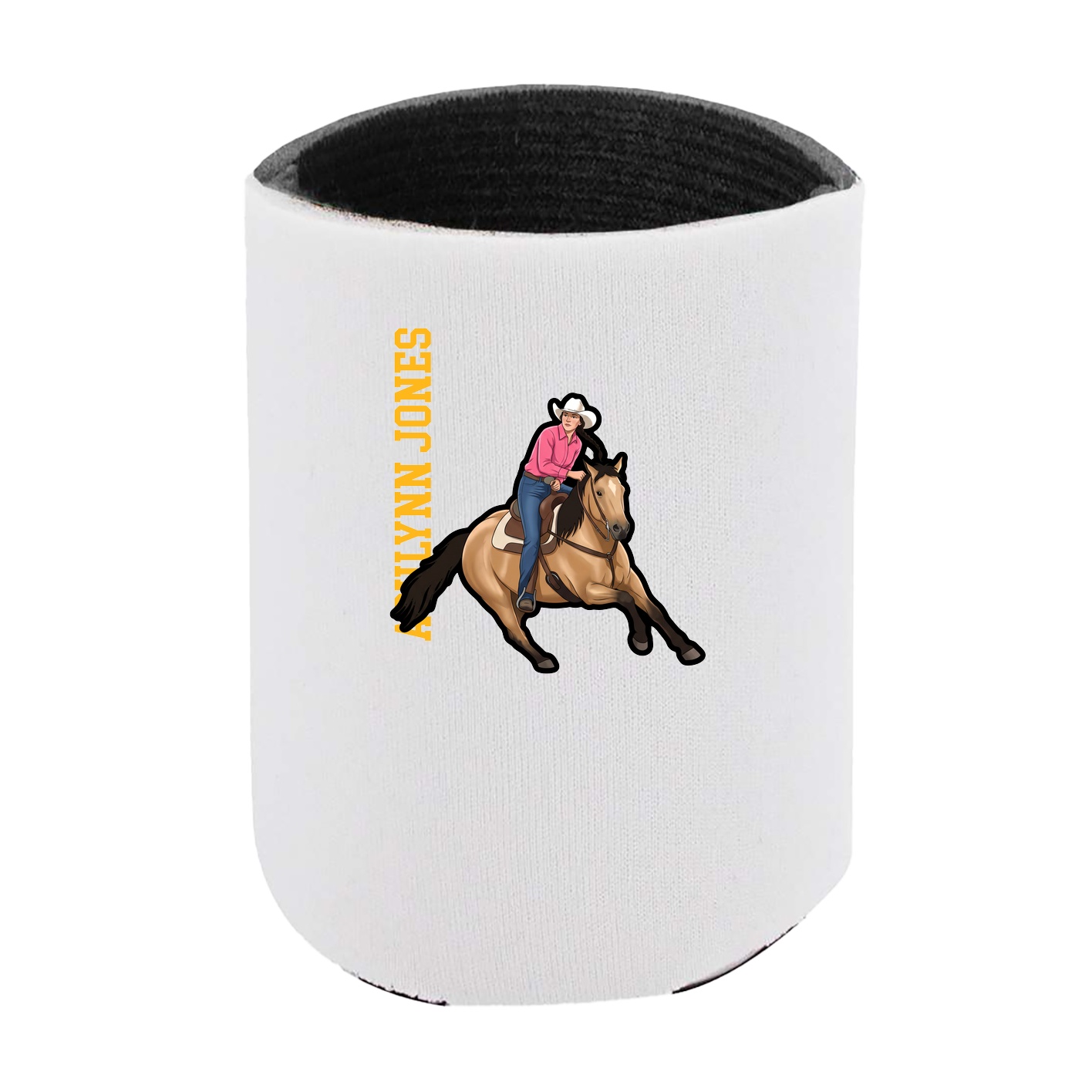 Can Holder — Name Vertical in White