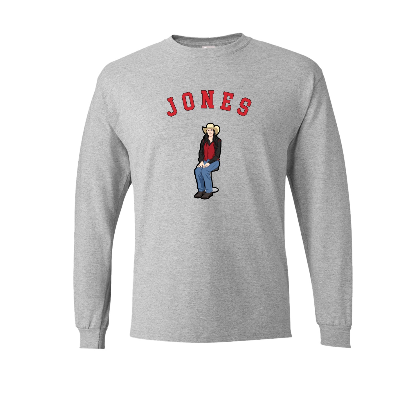Long Sleeve Tee — Shirsey Arch in Grey