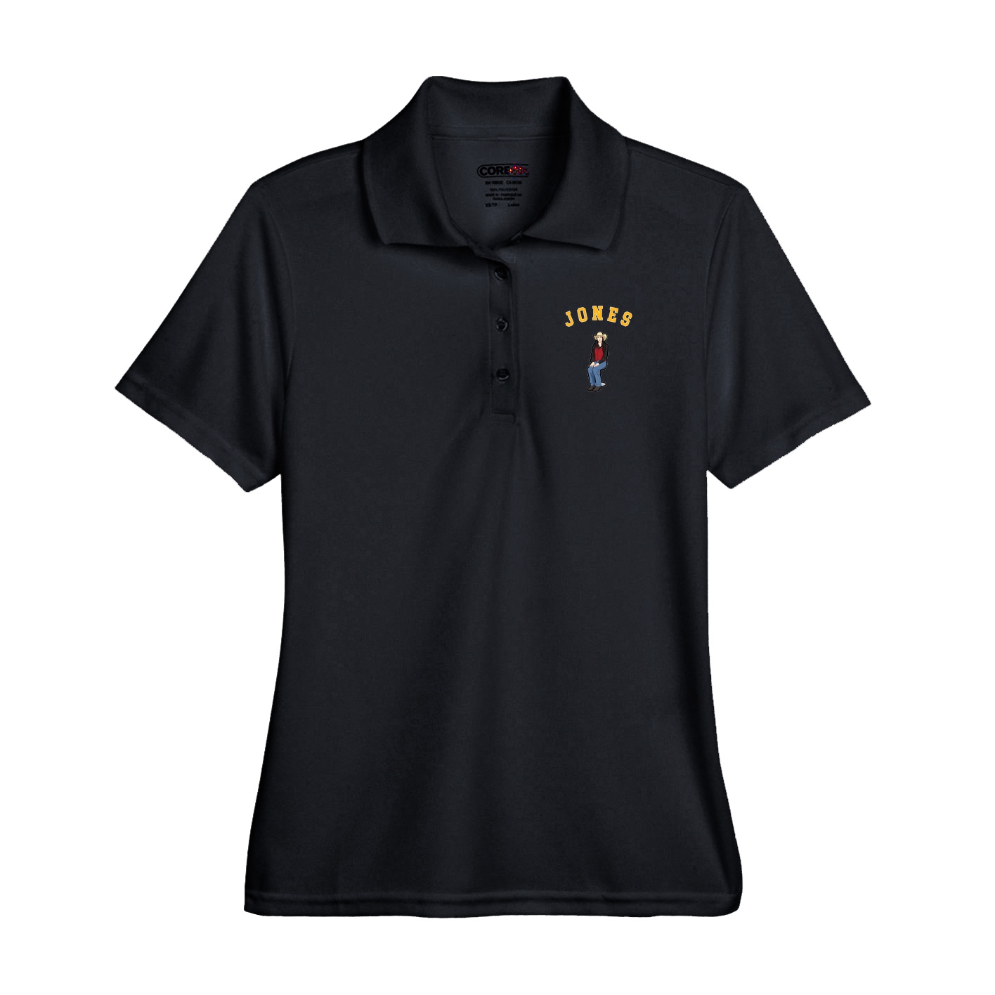 Performance Polo — Shirsey Arch in Black