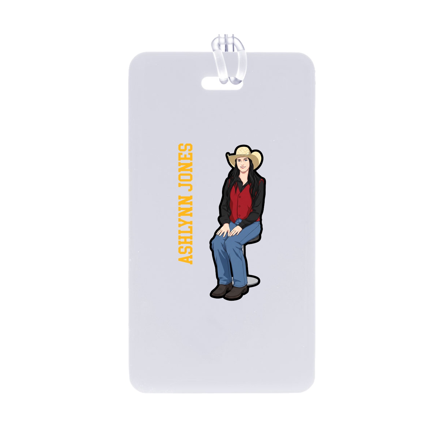 Bag Tag — Name Vertical in Classic