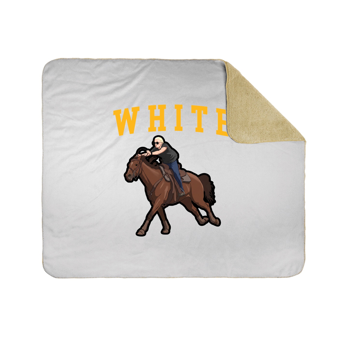 Throw Blanket — Shirsey in White