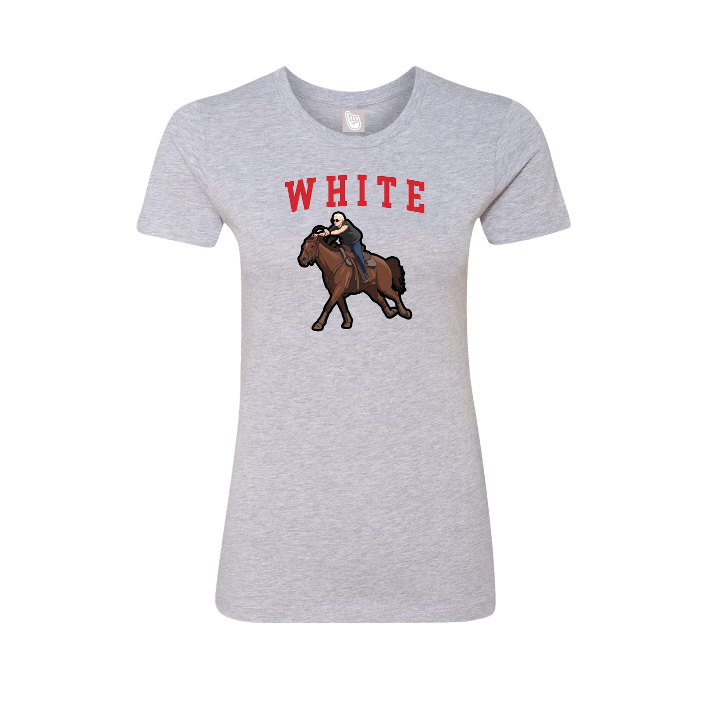 Fitted Women's Tee — Shirsey in Grey