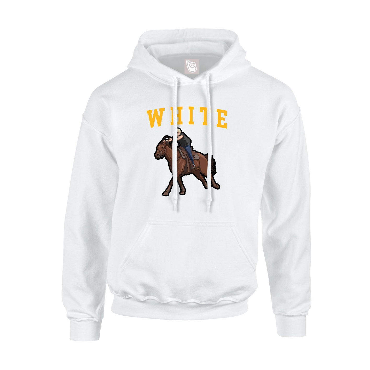 Hoodie — Shirsey in White