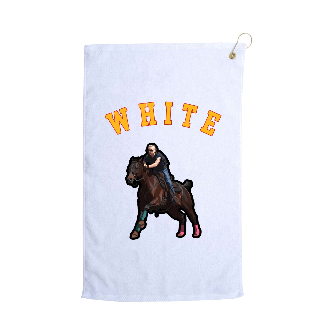 Golf Towel — Shirsey Arch in White
