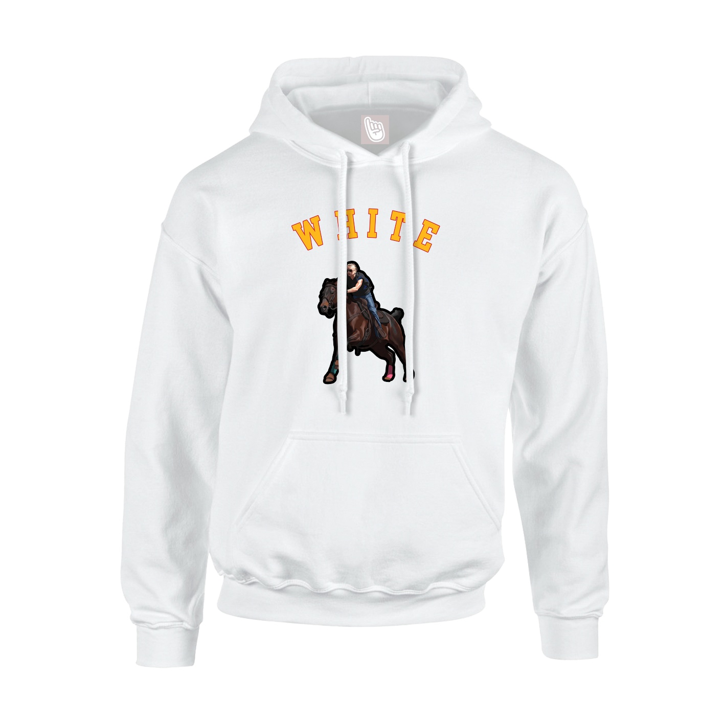 Hoodie — Shirsey Arch in White