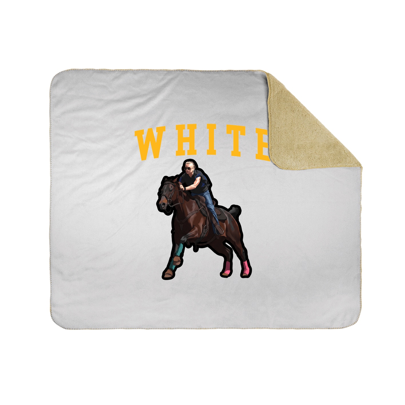 Throw Blanket — Shirsey in White