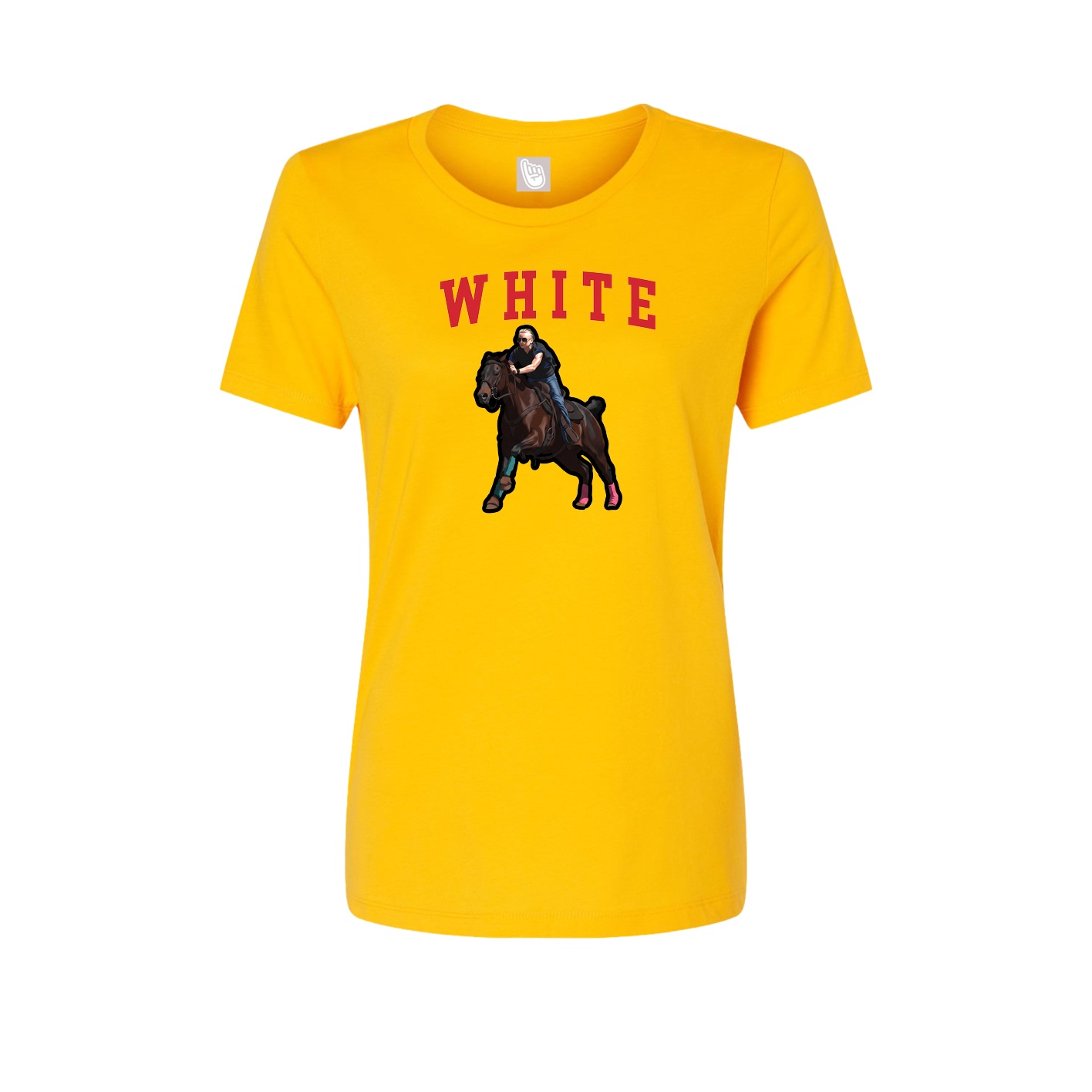 Fitted Women's Tee — Shirsey in Gold