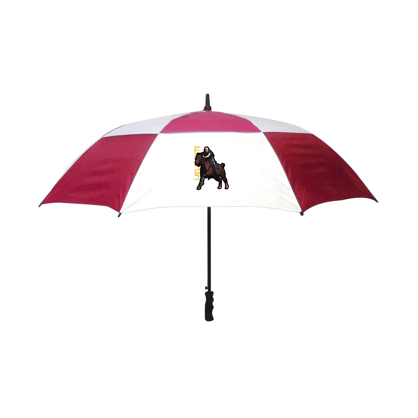 Golf Umbrella — Name Vertical in Red