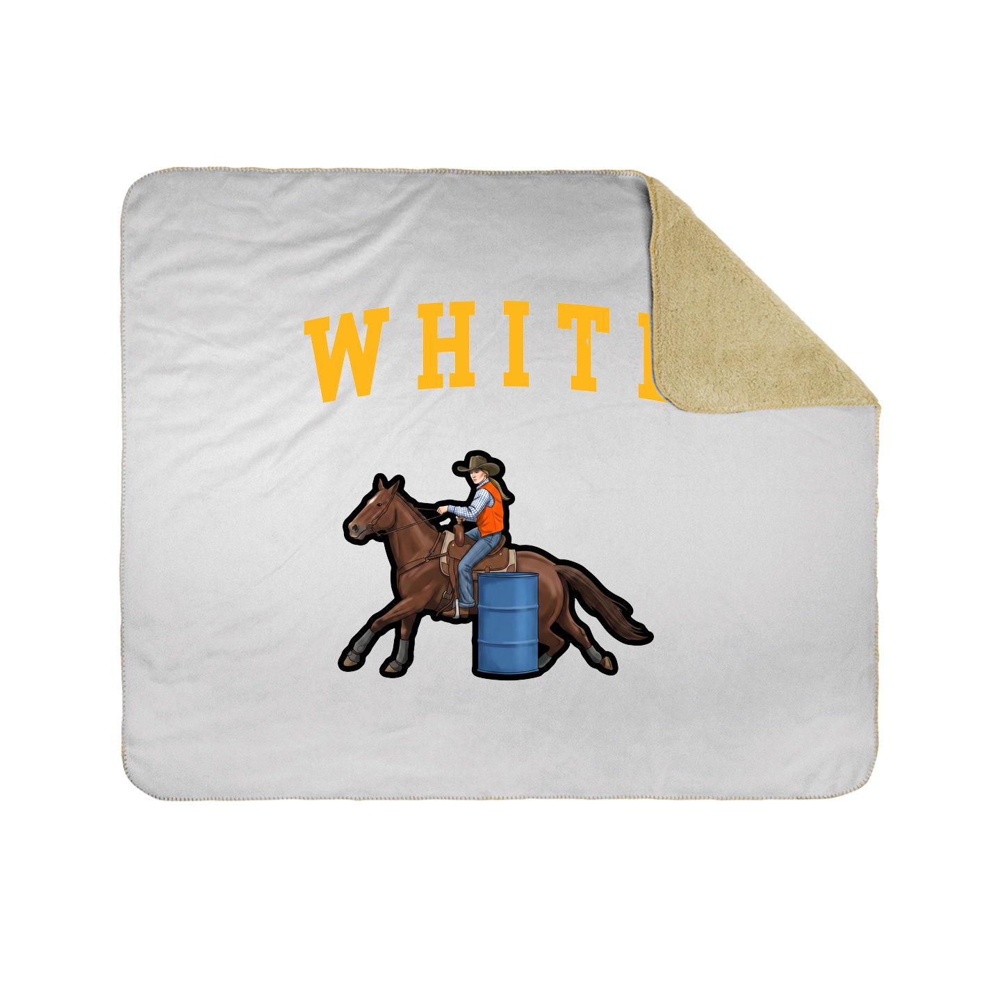 Throw Blanket — Shirsey in White