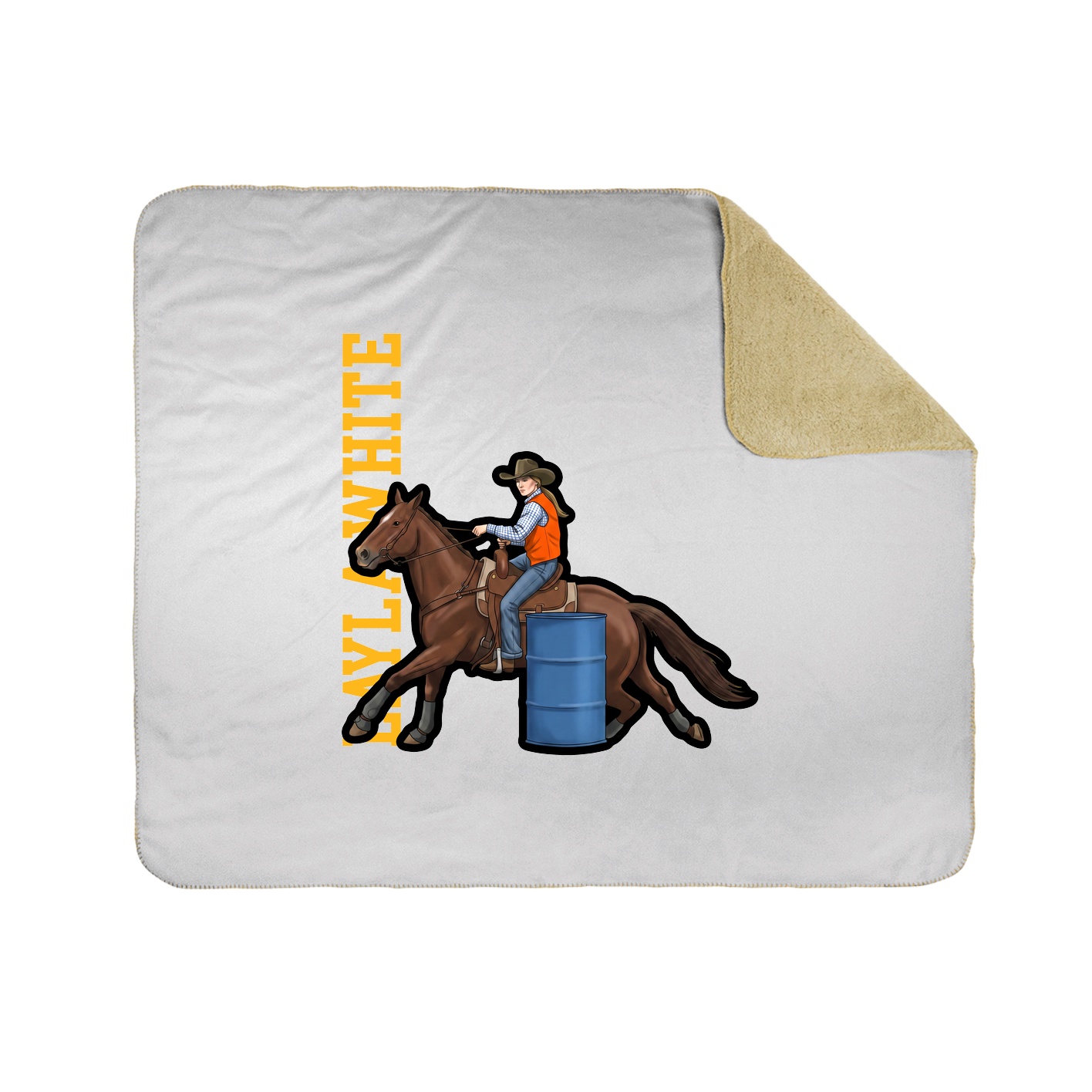 50x60 Sherpa Lined Throw Blanket