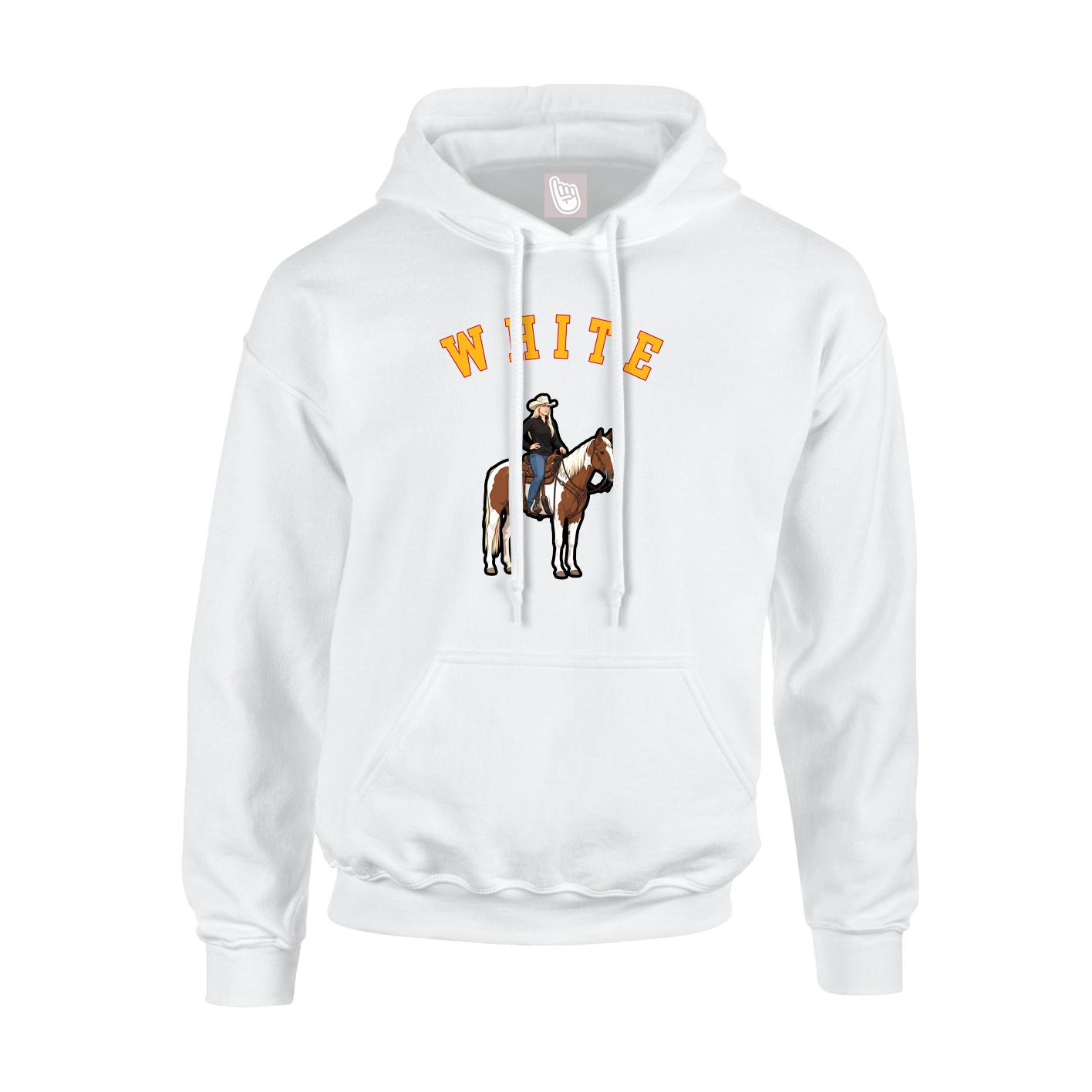 Hoodie — Shirsey Arch in White