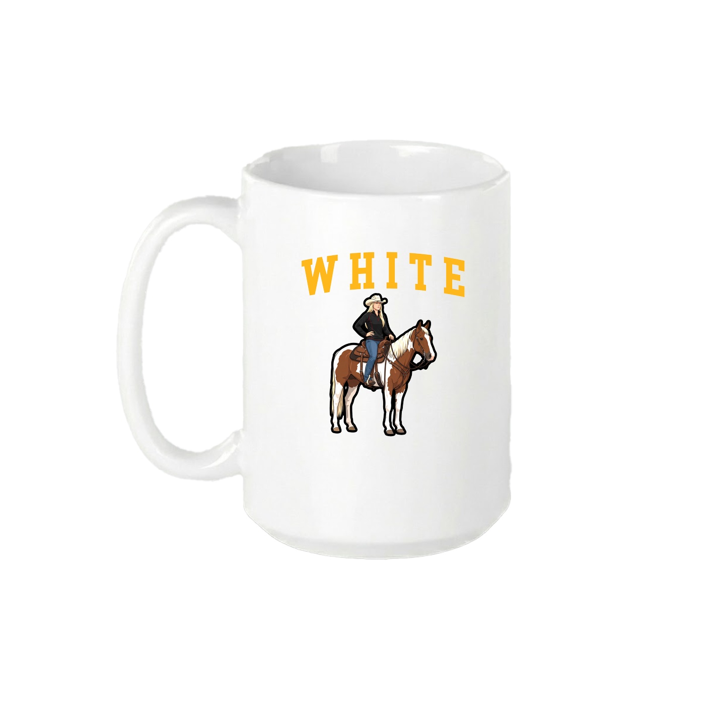 15oz Coffee Mug — Shirsey in White