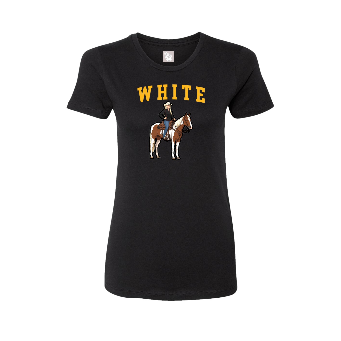 Fitted Women's Tee — Shirsey in Black