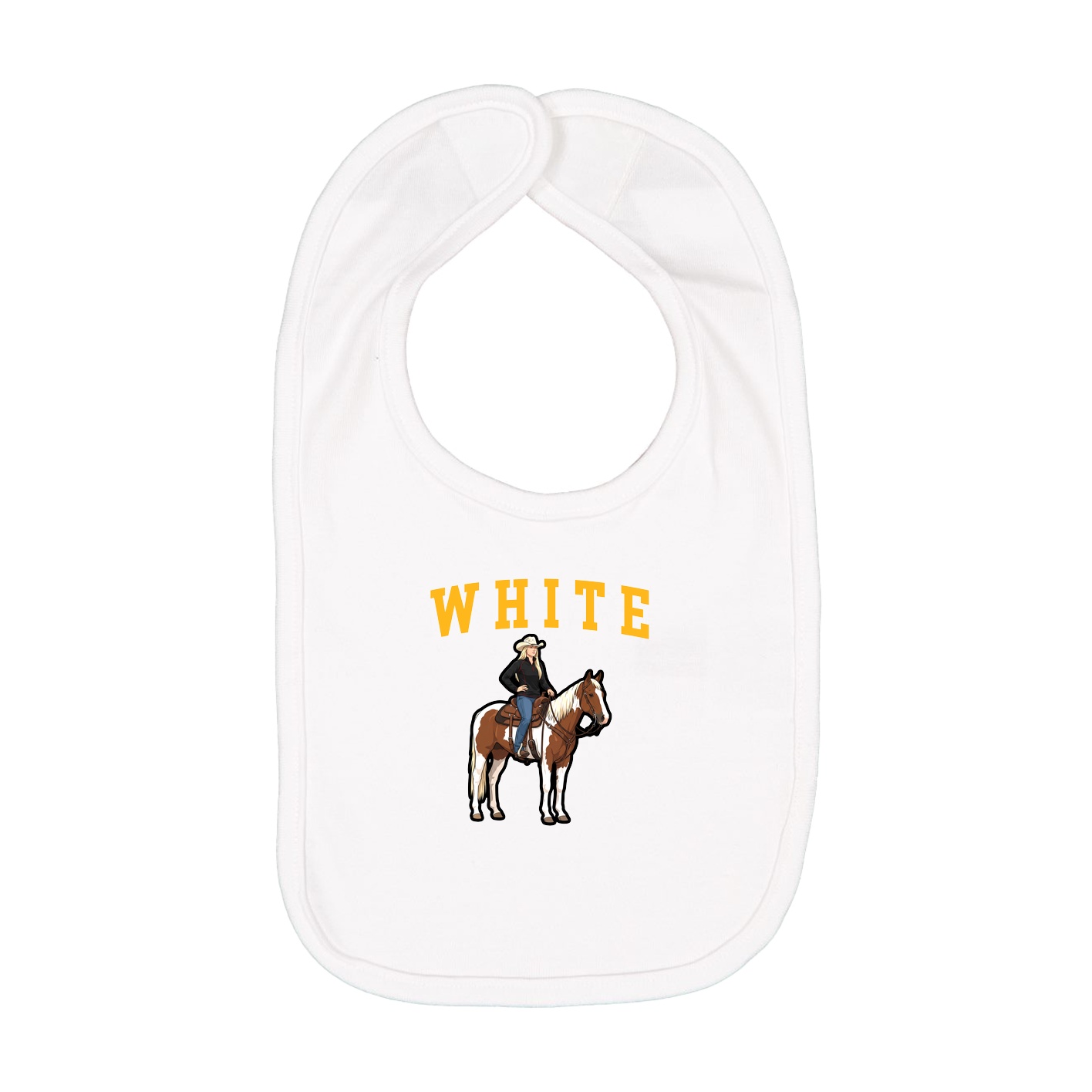 Infant Bib — Shirsey in White