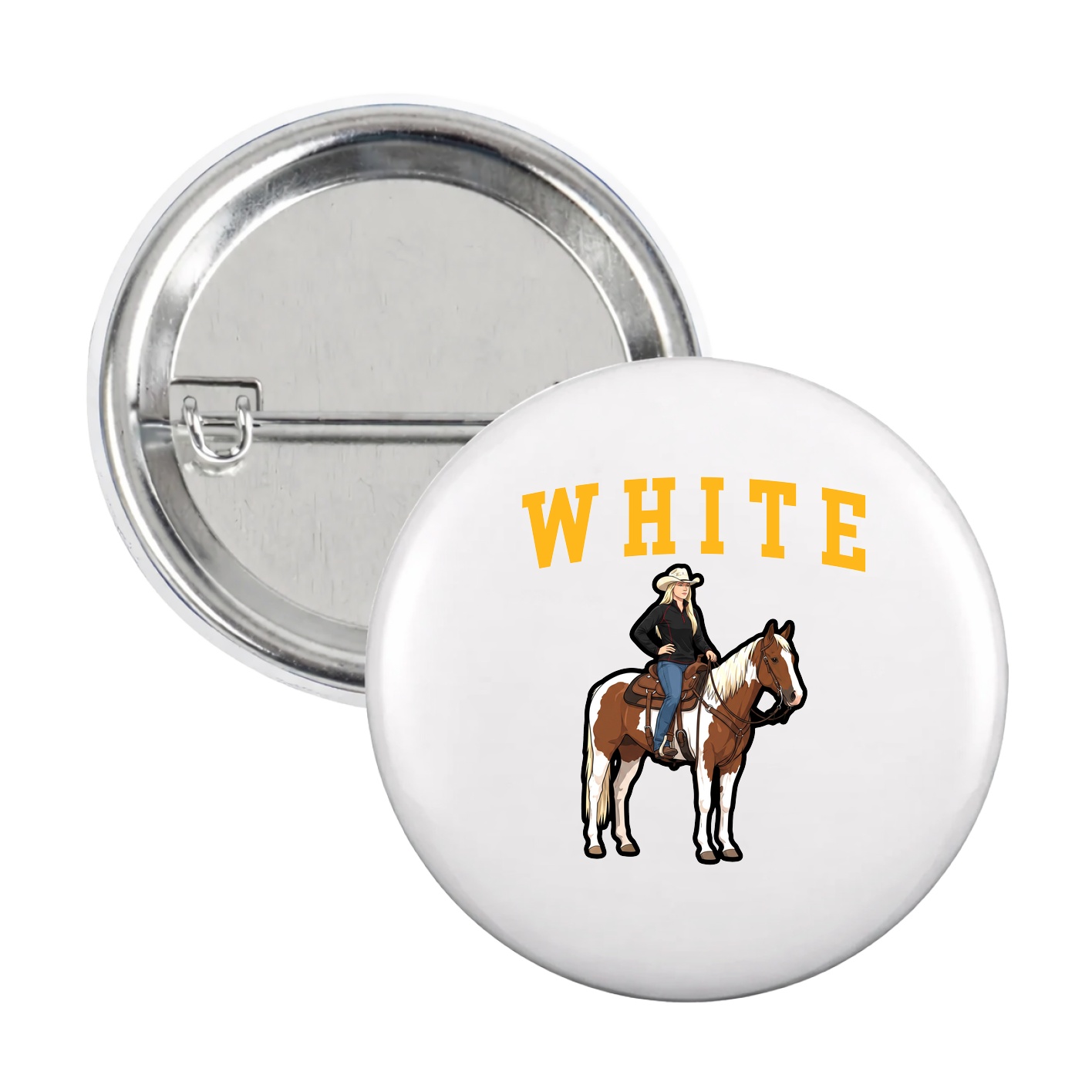 Game Day Button — Shirsey in White
