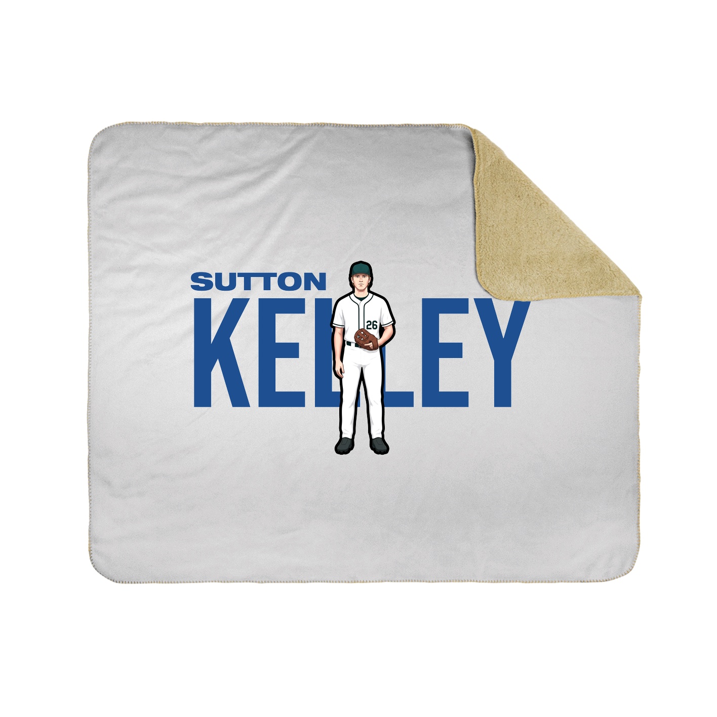 Throw Blanket — Player Name in White