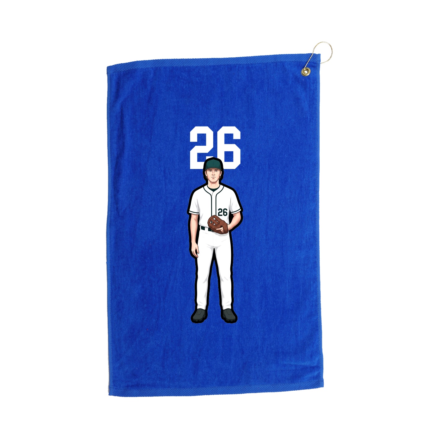 Golf Towel — Number Top in Royal