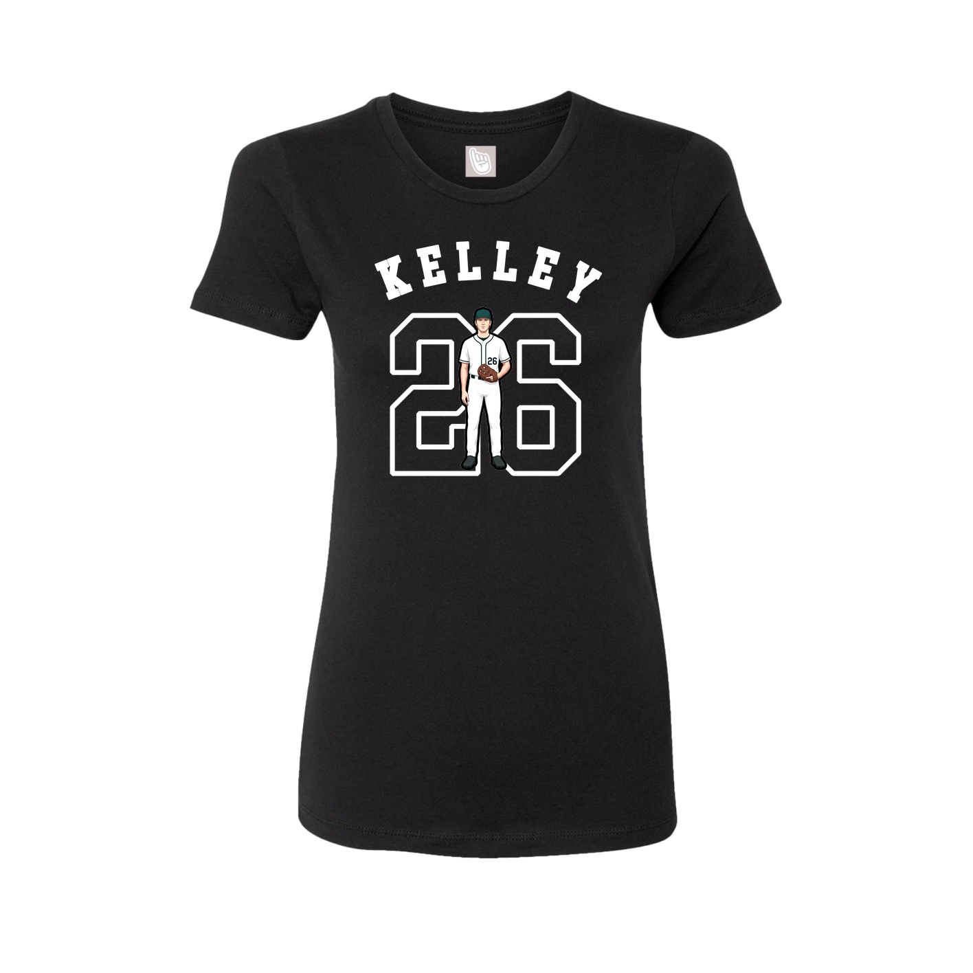 Fitted Women's Tee — Shirsey Arch in Black