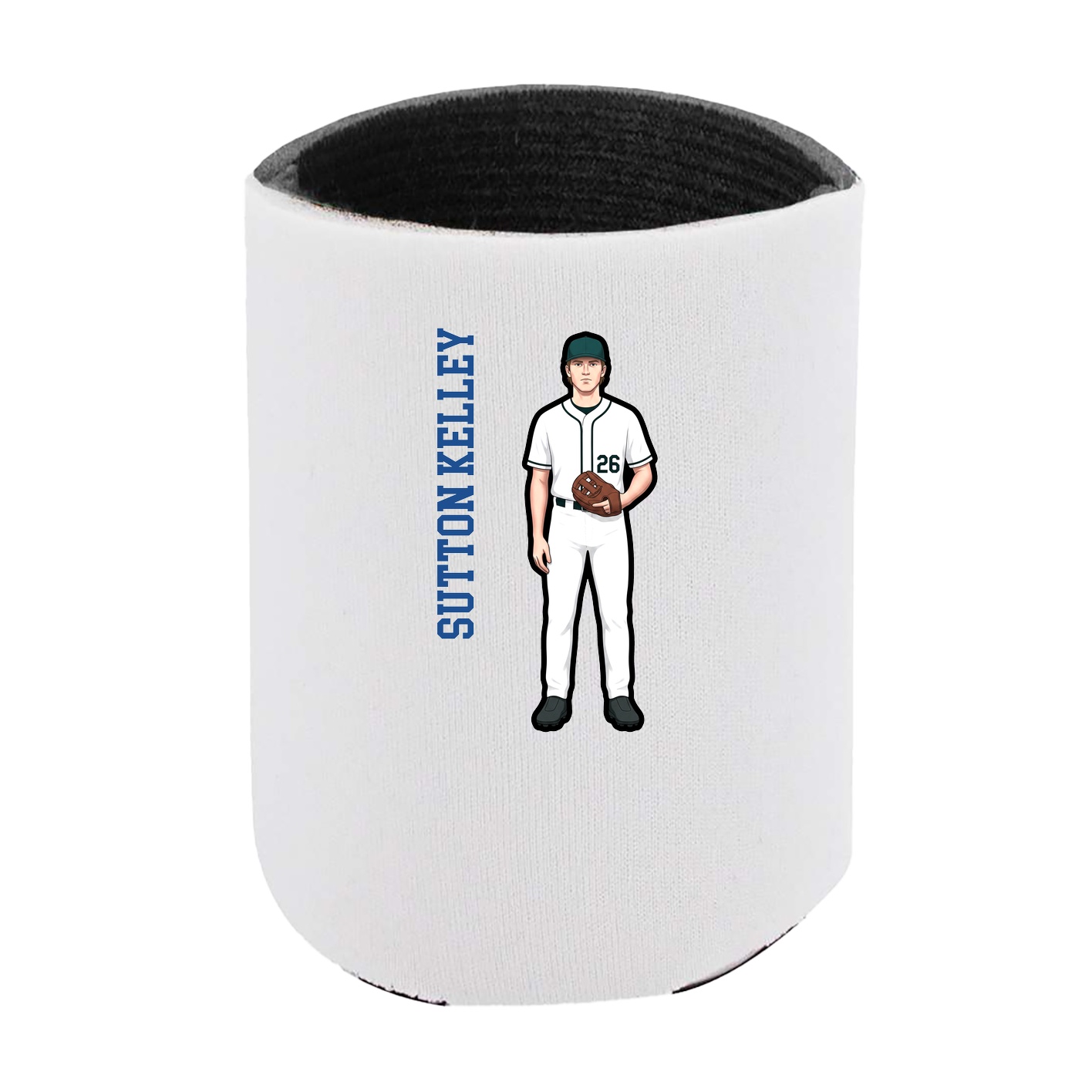 Can Holder — Name Vertical in White