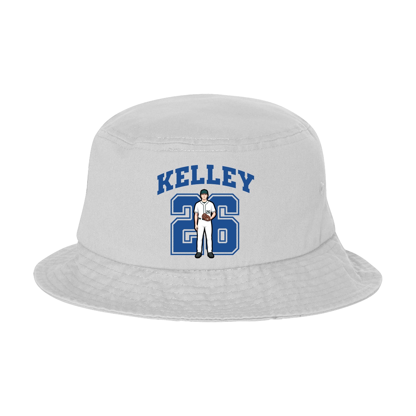 Bucket Cap — Number in White