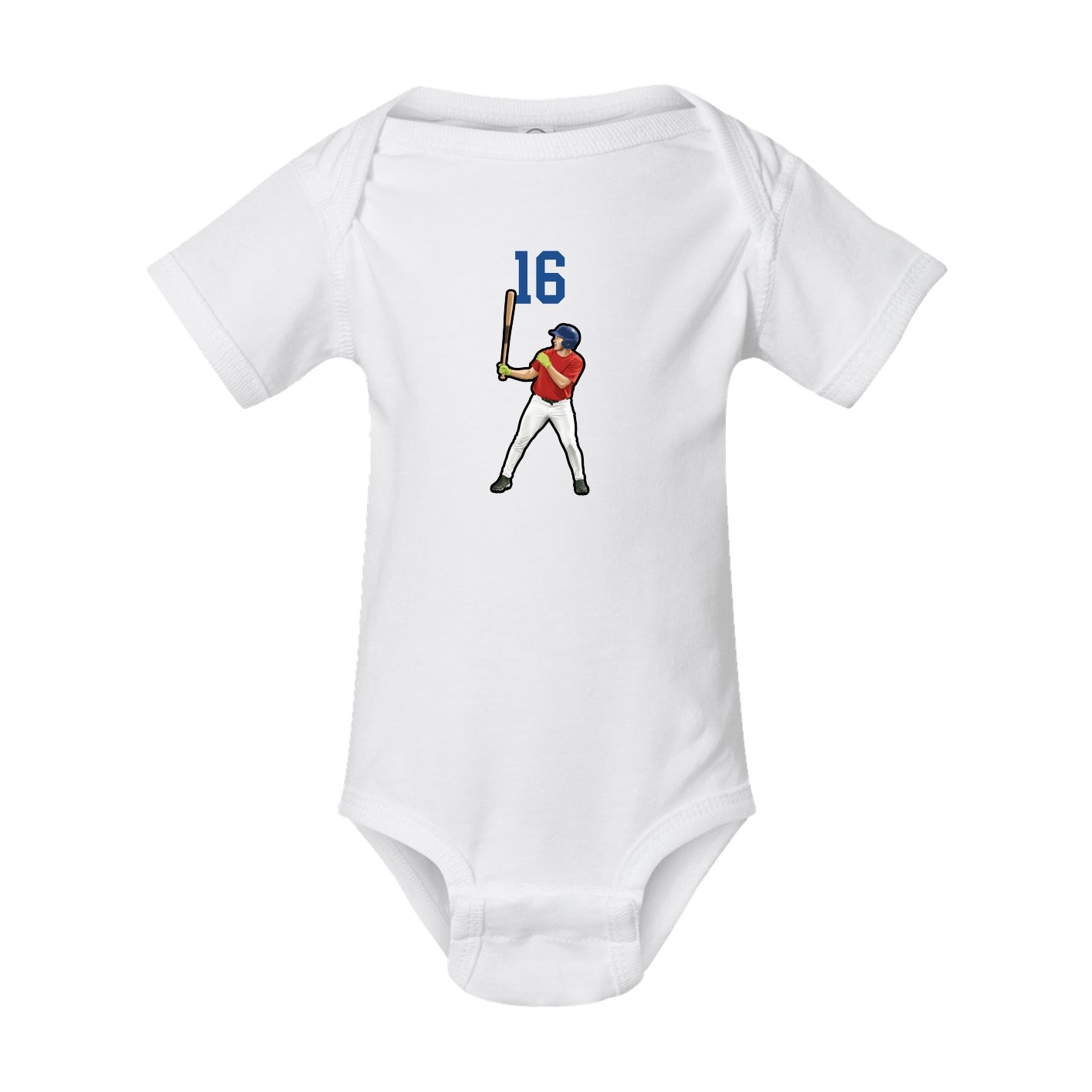 Baby Onesie — Number Top in White