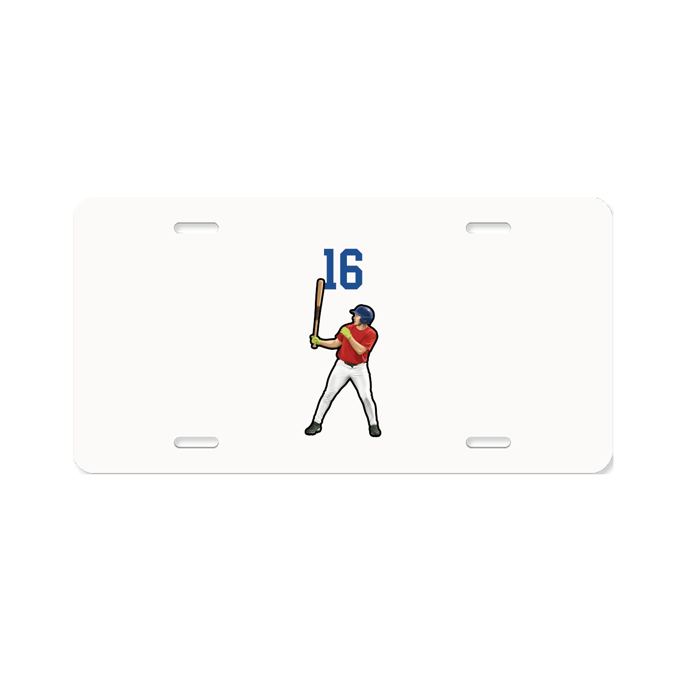 License Plate — Number Top in Classic