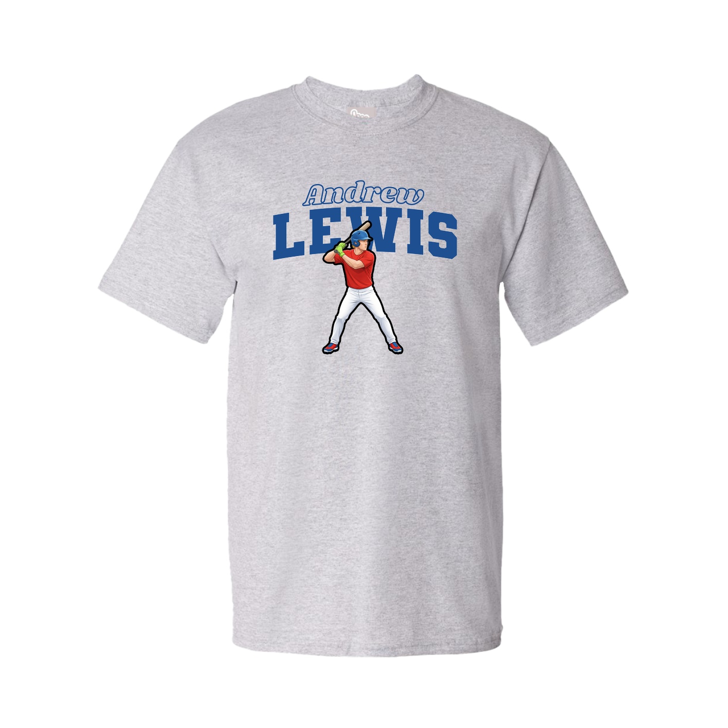 Tee — Name Arch in Grey