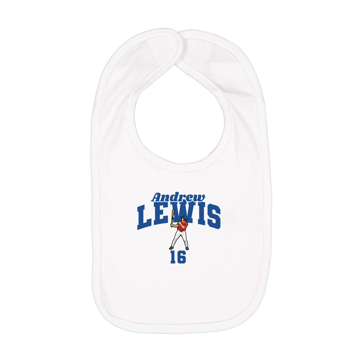 Infant Bib — Signature Arch in White