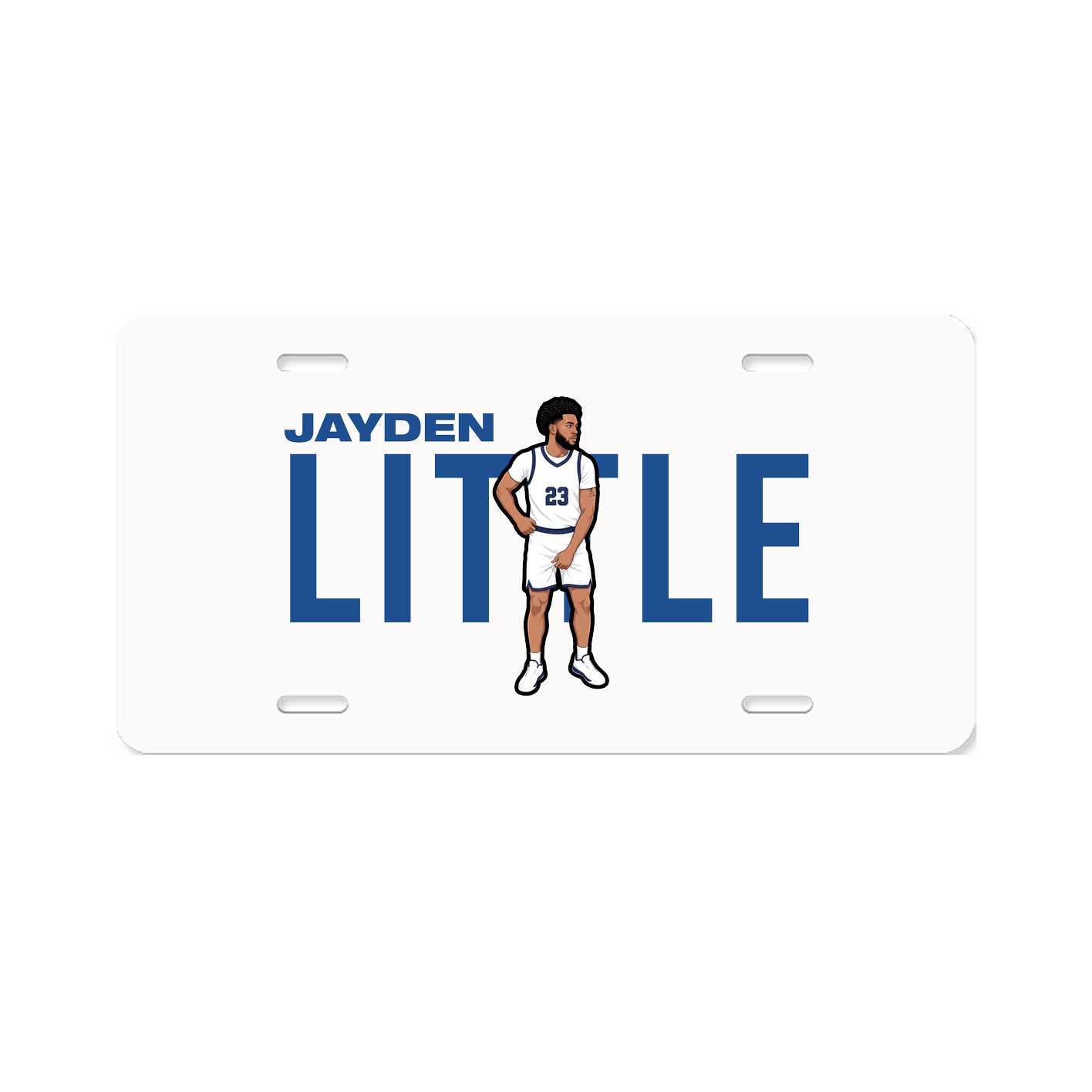 License Plate — Player Name in Classic