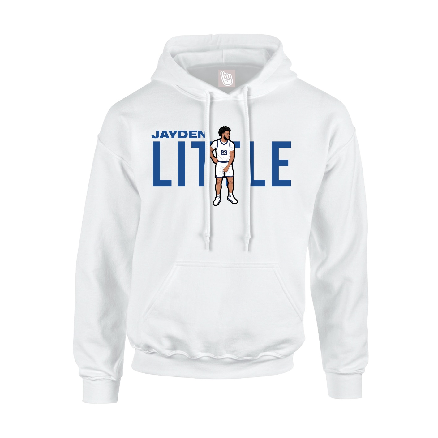 Youth Hoodie — Player Name in White