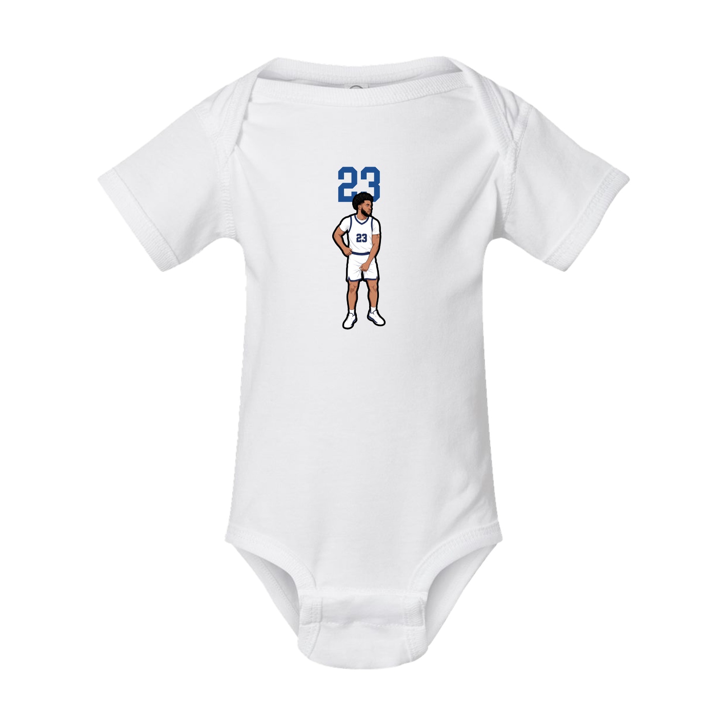 Baby Onesie — Number Top in White