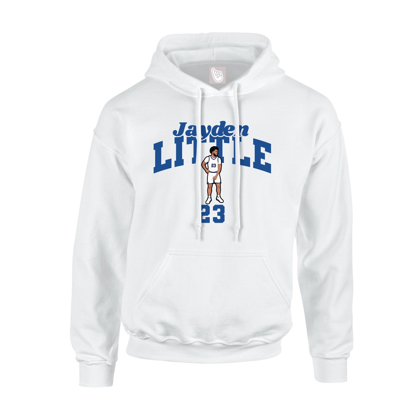 Hoodie — Signature Arch in White