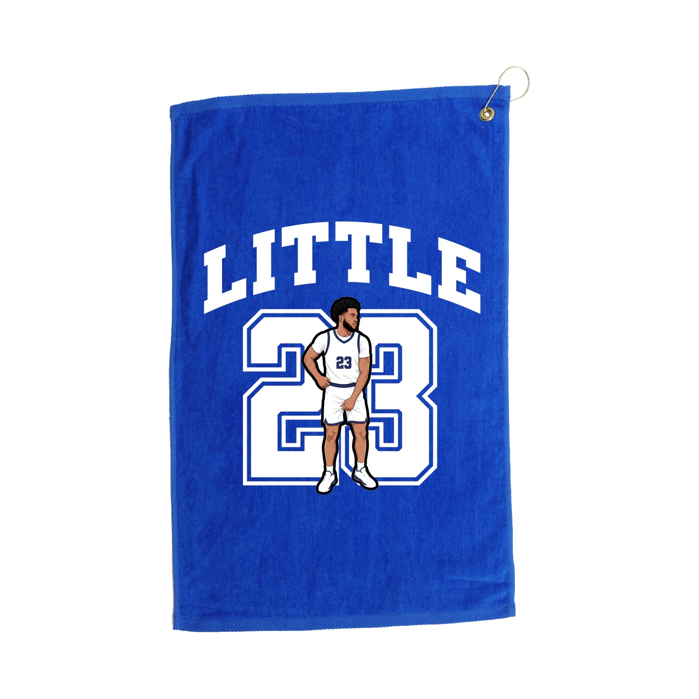 Golf Towel — Number in Royal