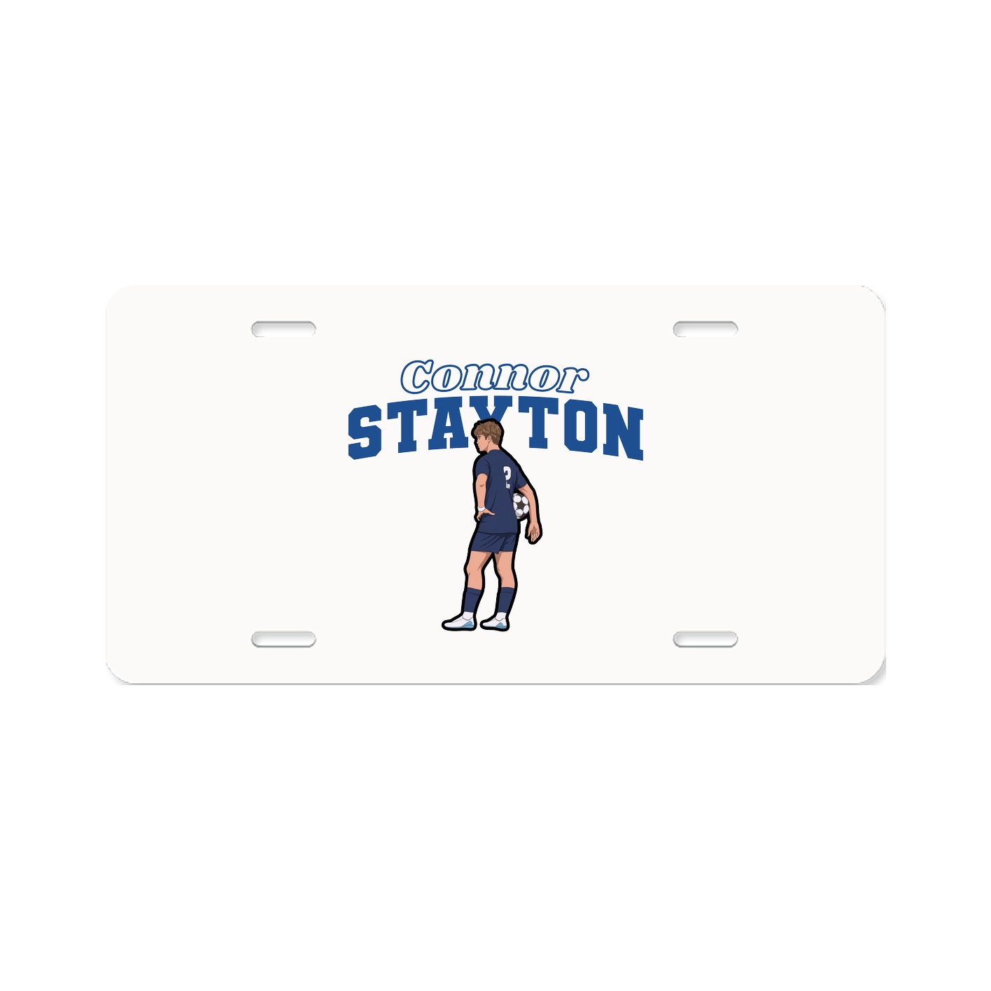 License Plate — Name Arch in Classic