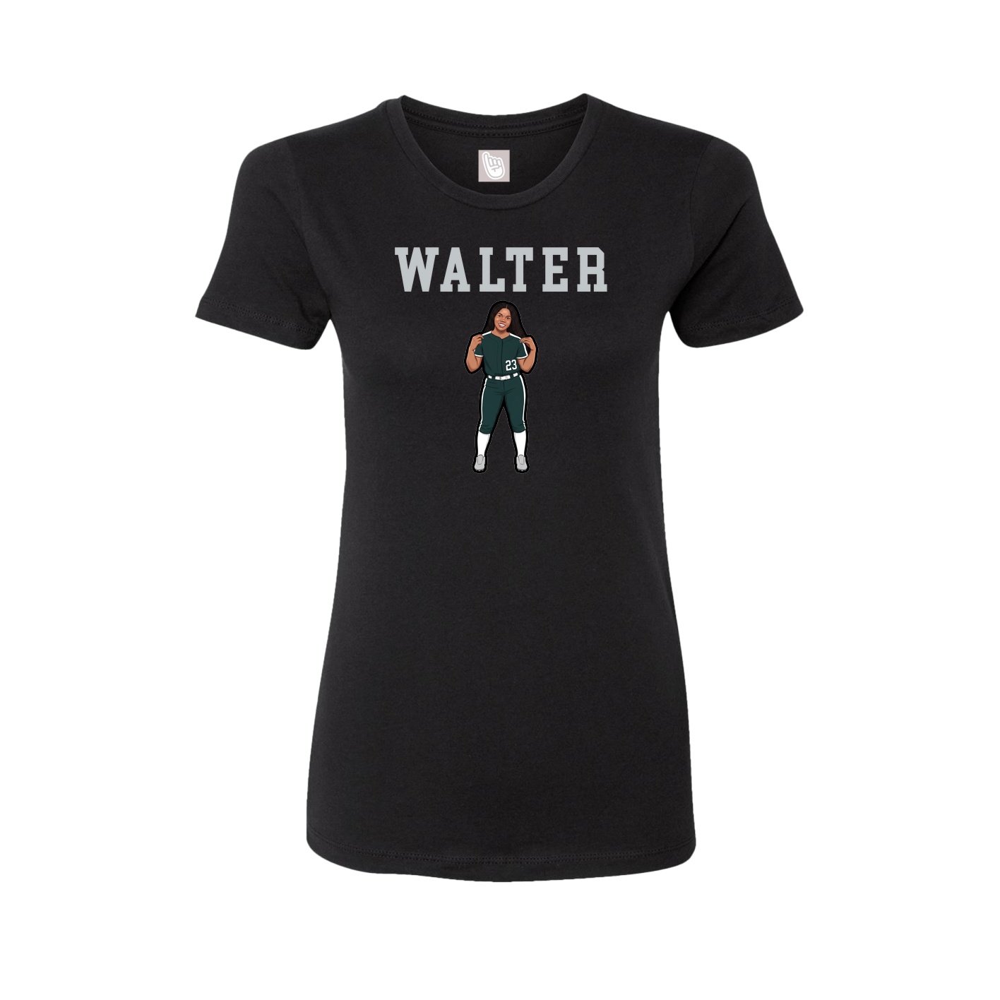 Fitted Women's Tee — Shirsey in Black
