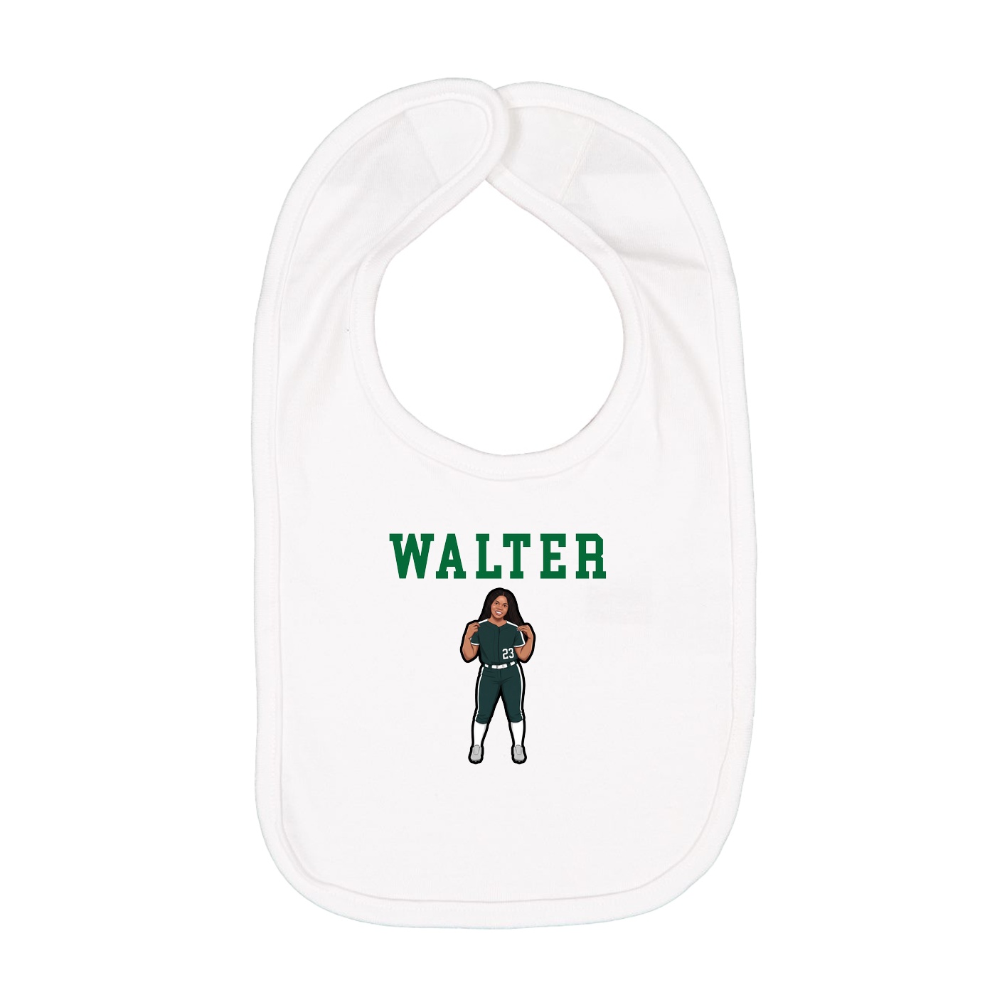 Infant Bib — Shirsey in White
