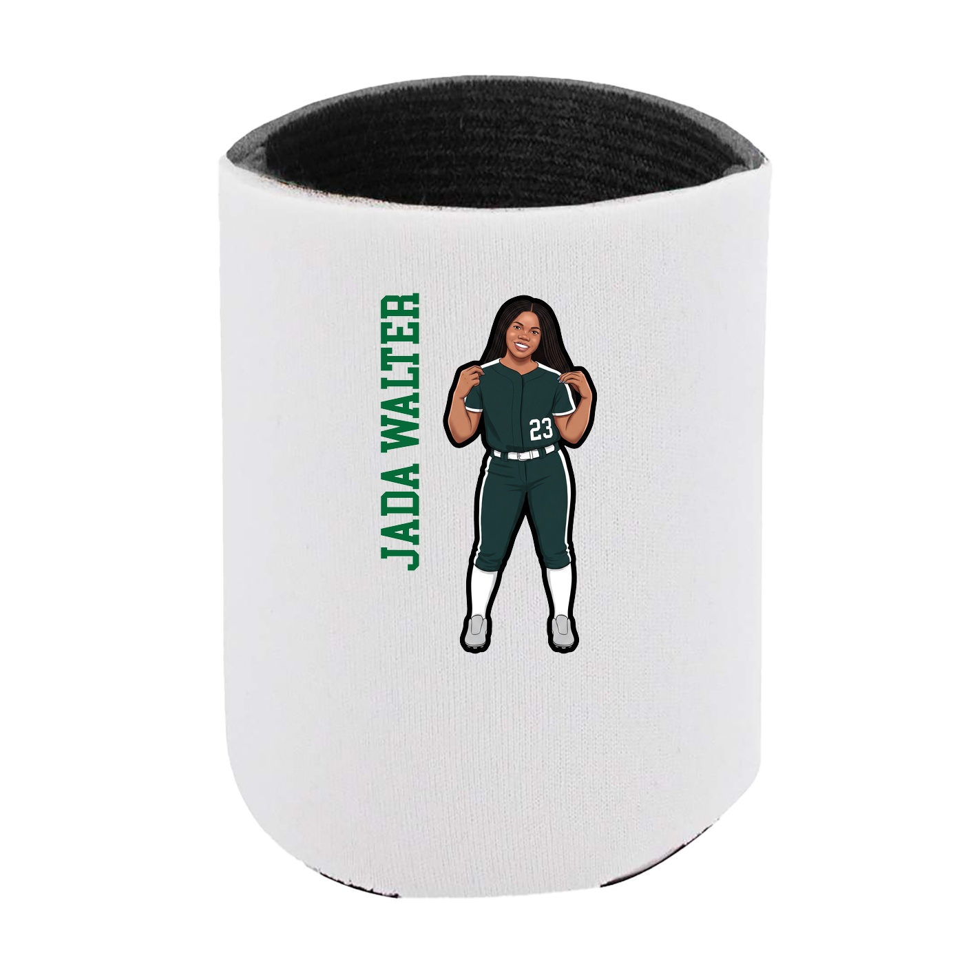 Can Holder — Name Vertical in White