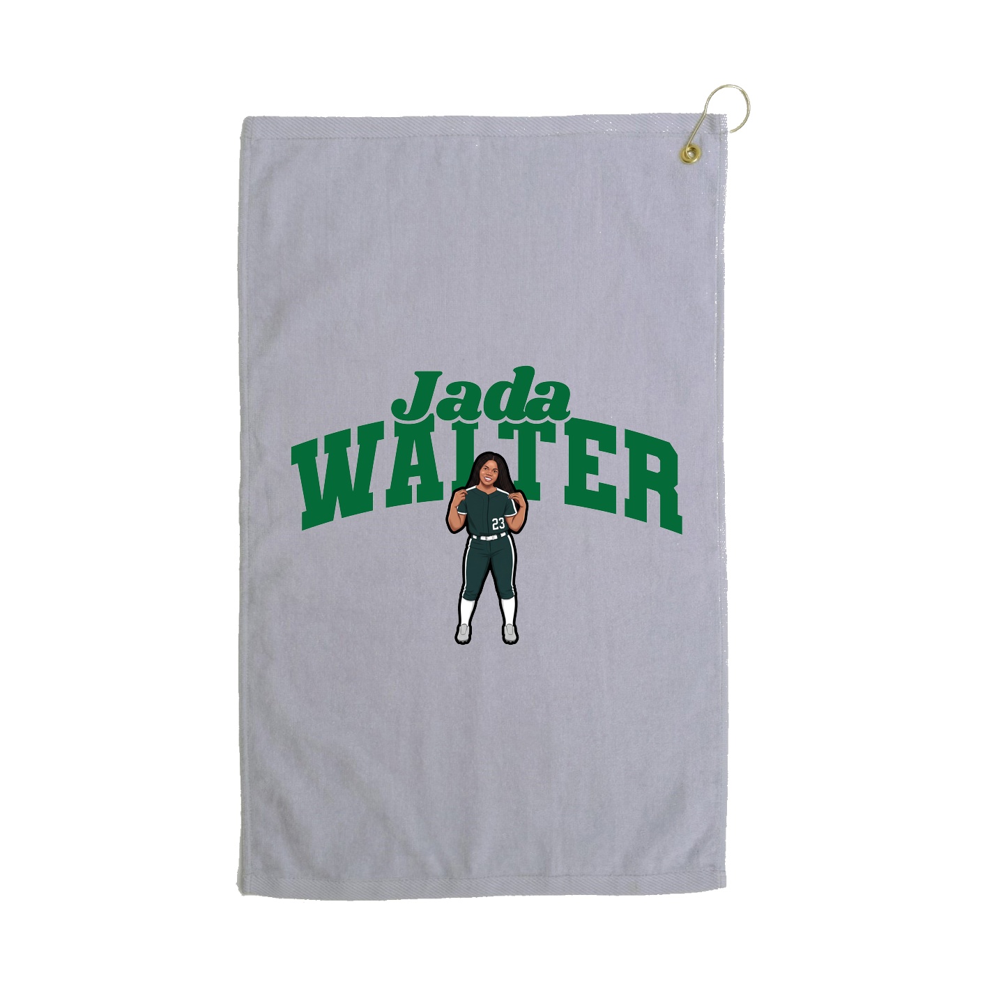 Golf Towel — Signature Arch in Grey